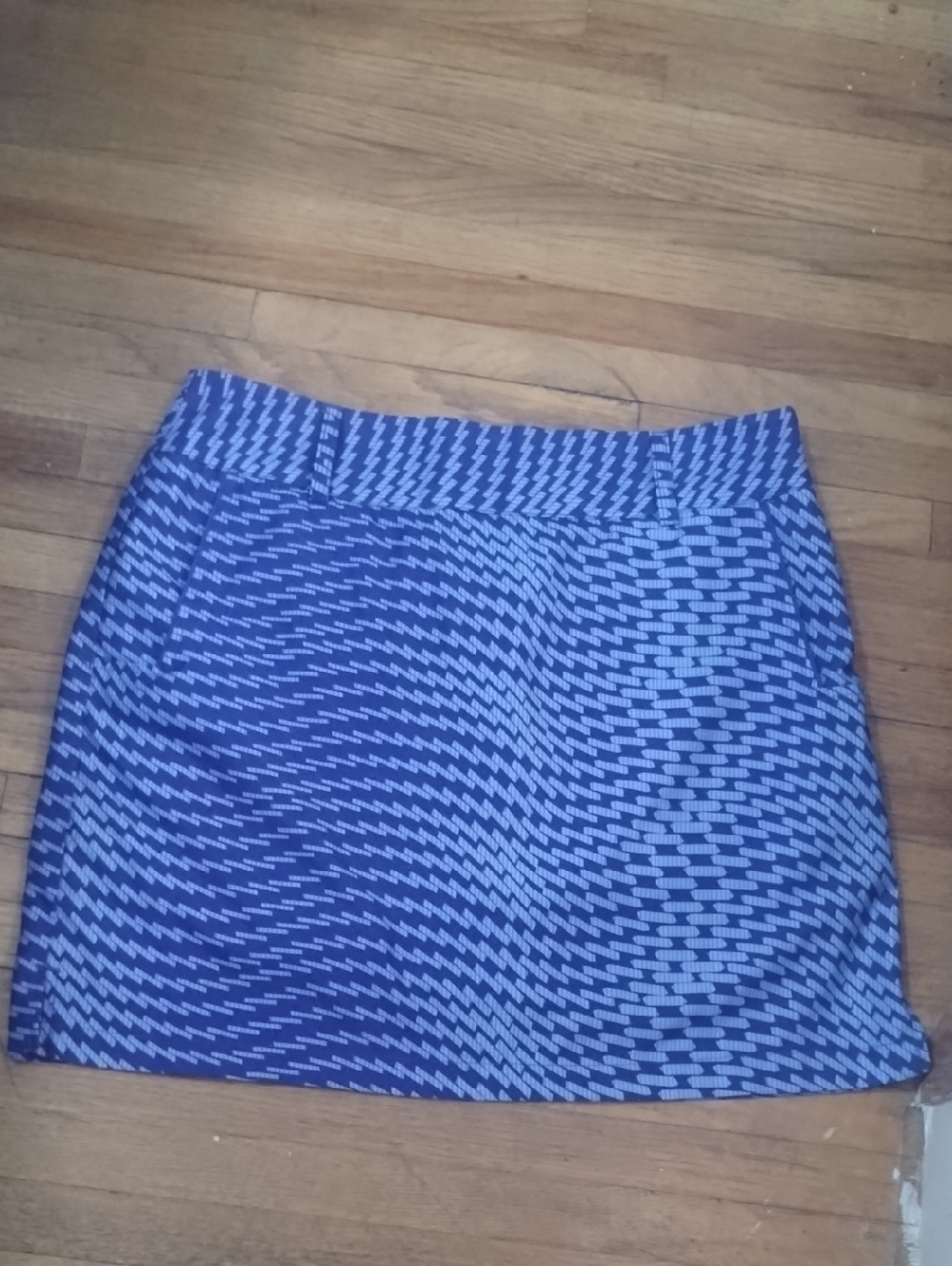 adidas Blue Patterned Mini Skirt